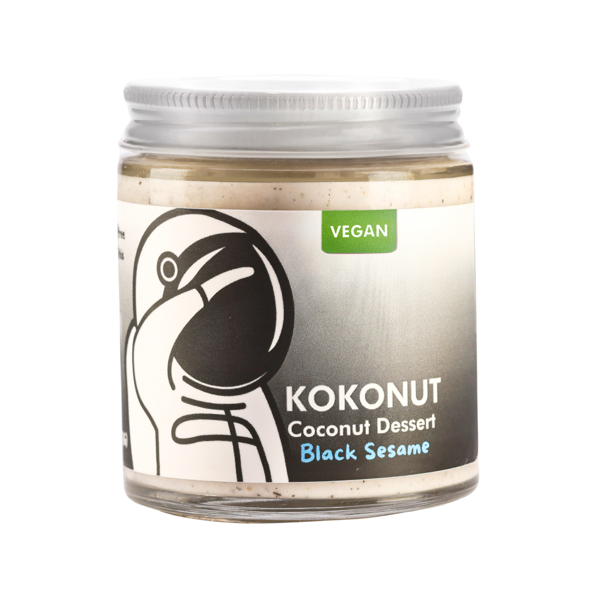 Case of 6 - KOKONUT Coconut Pudding Nutty Black Sesame Flavor, 4oz, Vegan, Gluten-Free