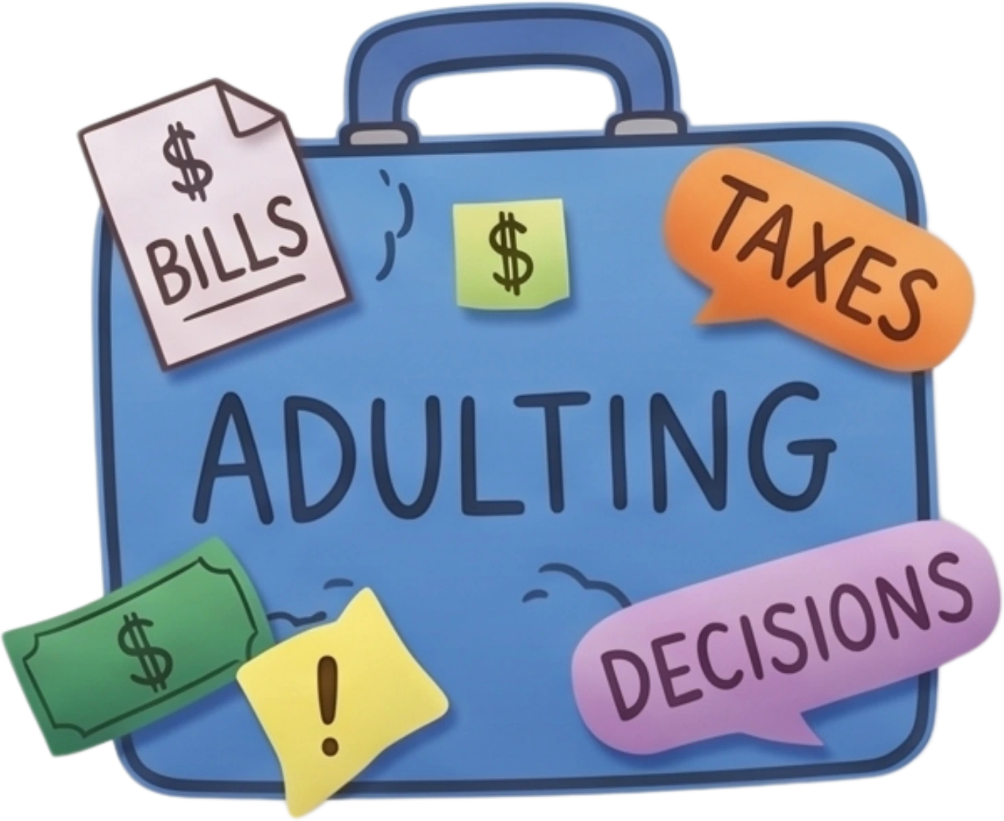 Adulting suitcase